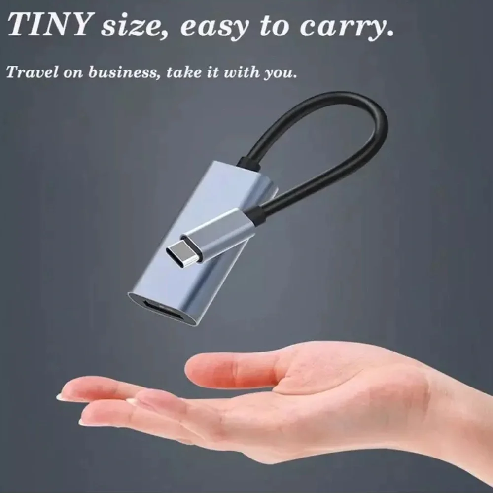 USB Type C to HDMI Adapter USB 3.1 Cable For MHL Android Phone Tablet Black New.